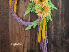 jarní věnec na dveře..