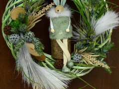 jarní věnec na dveře..