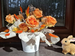 jarní věnec na dveře..