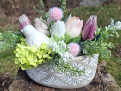 jarní věnec na dveře..