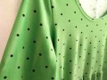 Dámské šaty volánové zelené S/M