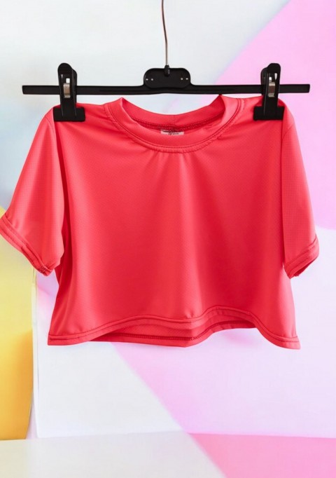 Dětský crop top růžový 