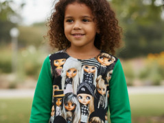 Dětský crop top Barbie 122