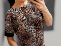 Dámské triko leopard L/XL