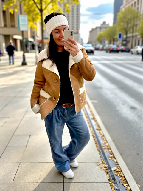 Dámské semišové sako hnědé-S jarní zimní sako kabát bunda kabátek kožich  Dámské semišové sako hnědé-S jarní zimní sako kabát bunda kabátek kožich