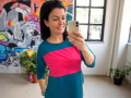 Dámské šaty petrolej M/L