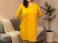Dámské šaty hořčice L/XL