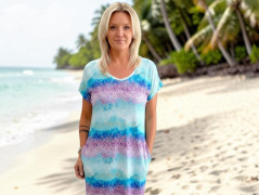 Dámské šaty Blue lístek - S/M