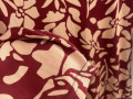 Dámské šaty květiny - vínové