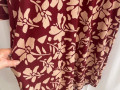 Dámské šaty květiny - vínové