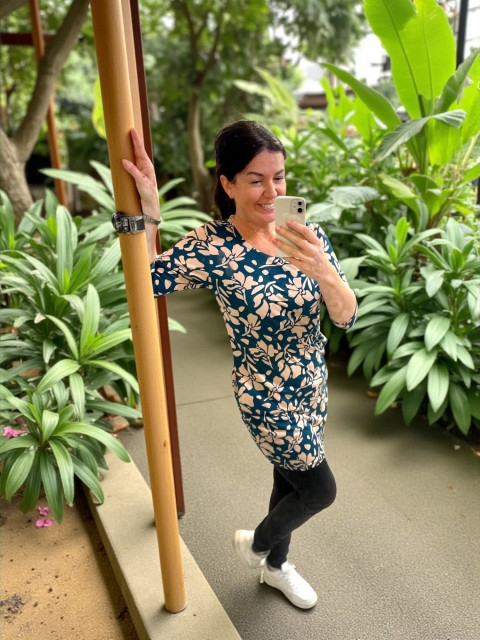 Dámské šaty květiny - petrolejové  Dámské šaty květiny - petrolejové