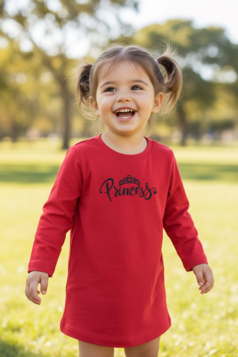 Dětské červené šaty Princess  Dětské červené šaty Princess