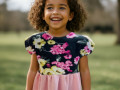 Dětské šaty květiny 92/98