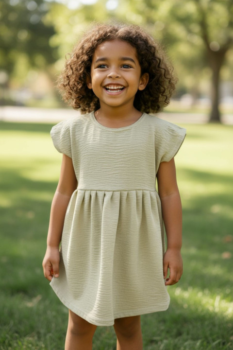 Dámské kreš šaty béžové  Dámské kreš šaty béžové