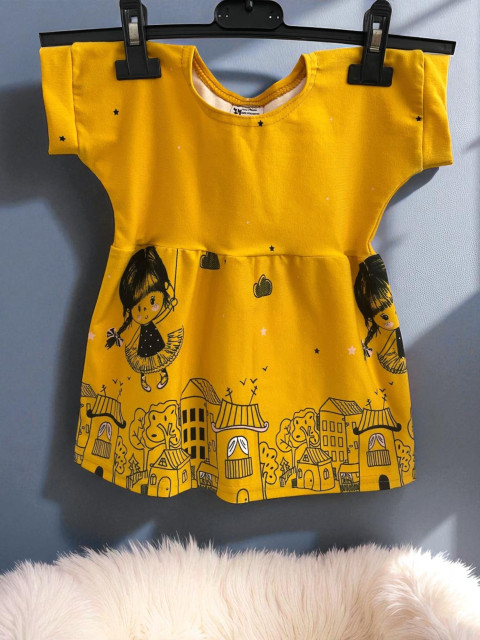Dětské žluté šaty 74/80  Dětské žluté šaty 74/80