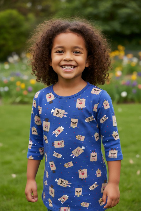 Dětské šaty krabičky 110/116  Dětské šaty krabičky 110/116