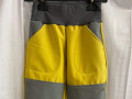 Dětské softshell kalhoty žluté-140