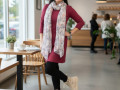 Dámské šaty Bordó - M/L