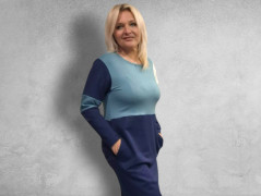 Dámské černé bavlněné šaty-S/M