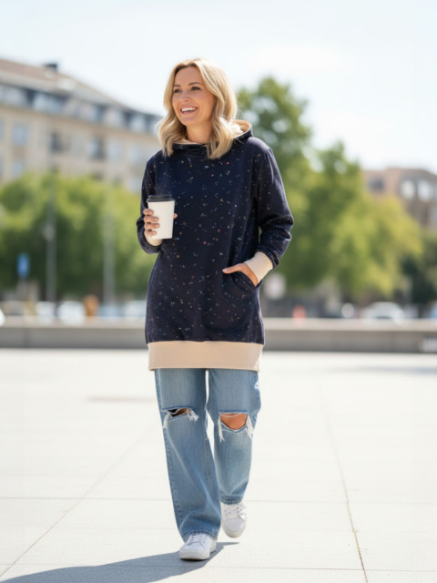 Dámská dlouhá mikina - M 