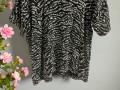Dámské černobílé triko - M/L