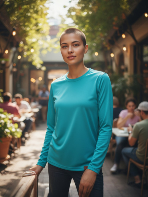 Dámské tyrkys triko - M/L tunika halenka triko top černé tmavá 