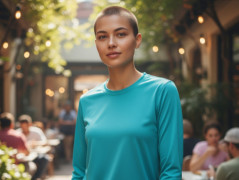 Dámské černobílé triko - M/L