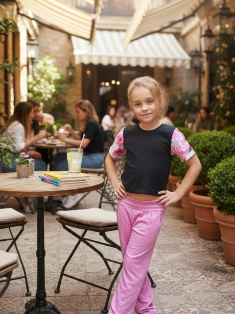 Dětský crop top Barbie 122 