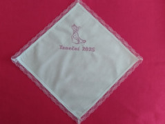 Kapesníčky do tanečních s výšivkou