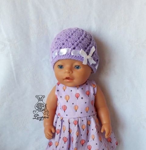 čepička pro Baby born a sestřičku dárek děti čepička hračka handmade oblečky baby born ruční práce sestřička 