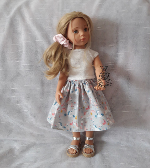 gumička a sandálky dekorace dárek gumička do vlasů pro panenky gotz 