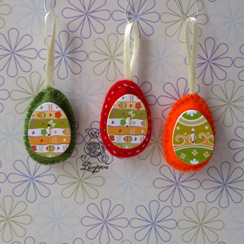 vajíčko dekorace šití ozdoba velikonoční filc vajíčko plst ruční práce velikonce 