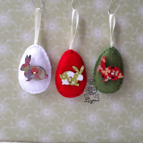 vajíčko dekorace šití ozdoba velikonoční filc vajíčko plst ruční práce velikonce 