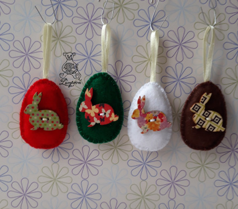 vajíčko dekorace šití ozdoba velikonoční filc vajíčko plst ruční práce velikonce 