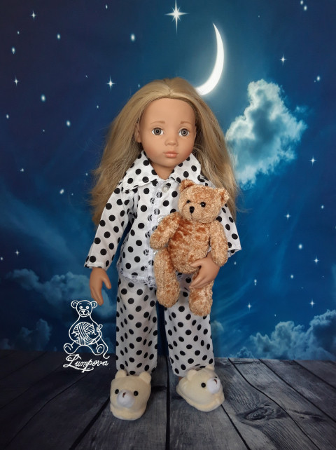 pyžámko pro panenky deka polštářek peřinky pro panenku na spaní do postýlky pyžámko pro panenky doplnky gotz pyžámo na panenky 