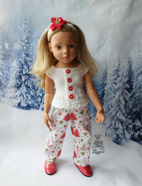 kalhoty pro panenku Gotz dárek děti panenka halenka sukně šaty oblečení knoflík kalhoty šatičky sukénka ruční práce pro panenky doplnek gotz 