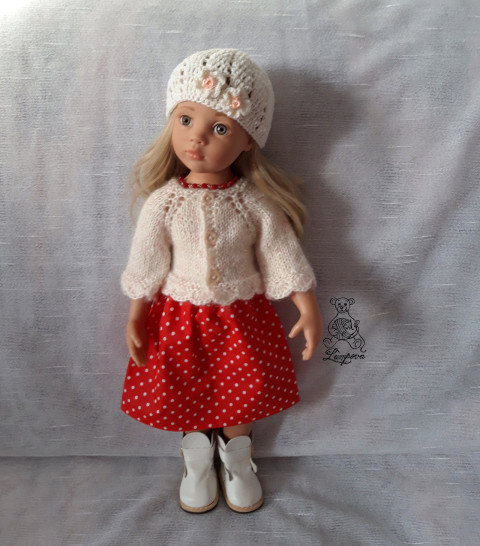 sukénka dárek děti panenka halenka sukně šaty oblečení knoflík šatičky sukénka ruční práce pro panenky doplnek gotz 