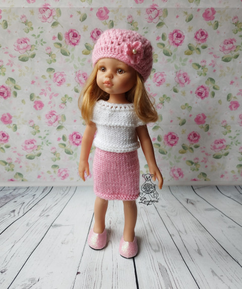 sukénka panenka čepice čepička nákrčník botičky oblečky pro panenky doplnky paola reina paola reina 