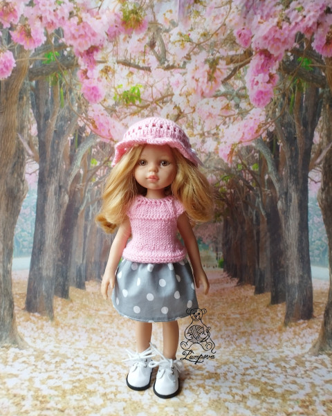 Tričko panenka čepice čepička sukně kalhoty tričko botičky oblečky pro panenky doplnky paola reina paola reina 