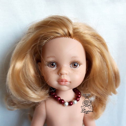 Náhrdelník pro panenku Paolka náhrdelník dárek děti panenka halenka čepička přívěšek oblečení bižuterie kalhoty tričko klobouček oblečky doplňek sukénka pro panenky gotz 