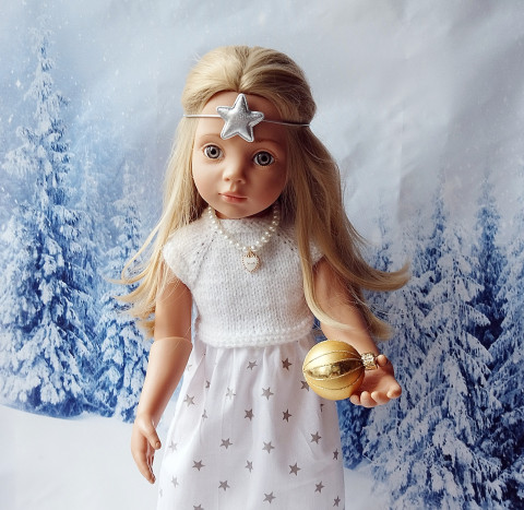 Náhrdelník pro panenku Gotz náhrdelník dárek děti panenka halenka čepička přívěšek květ oblečení čelenka gumička bižuterie kalhoty tričko klobouček oblečky doplňek sukénka do vlasů pro panenky paola reina gotz 