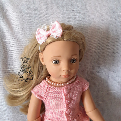 čelenka pro Gotz náhrdelník dárek děti panenka halenka čepička přívěšek květ oblečení čelenka gumička bižuterie kalhoty tričko klobouček oblečky doplňek sukénka do vlasů pro panenky paola reina gotz 