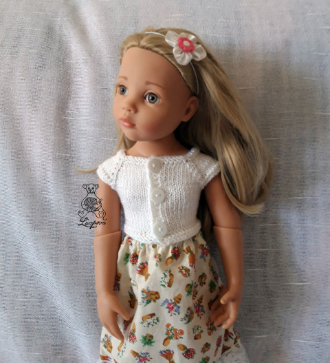 čelenka pro Gotz náhrdelník dárek děti panenka halenka čepička přívěšek květ oblečení čelenka gumička bižuterie kalhoty tričko klobouček oblečky doplňek sukénka do vlasů pro panenky paola reina gotz 