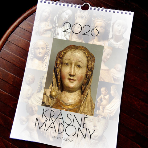 Kalendář 2026 - KRÁSNÉ MADONY barva barvy měsíční a4 madona ježíšek kalendář závěsný jezulátko nástěnný 2022 