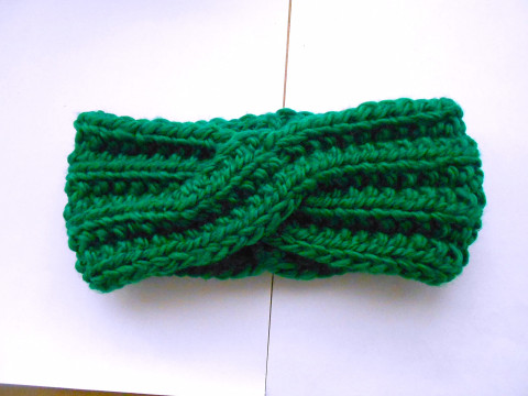 Křížená čelenka merino dětská zelená čelenka dětská merino křížená  Křížená čelenka merino dětská zelená čelenka dětská merino křížená