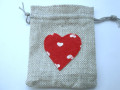 Dárkový pytlík se srdíčkem