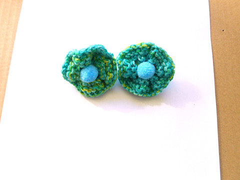 Pletená gumička do vlasů vlasy žlutá tyrkysová akryl gumička  Pletená gumička do vlasů vlasy žlutá tyrkysová akryl gumička