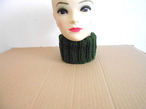 Velký pletený nákrčník s vlnou akryl khaki vlna nákrčník 