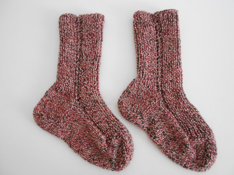 Velmi teplé ponožky s vlnou 42-43 šedá béžová akryl ponožky vlna měděná 