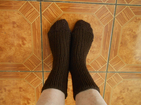 Teplé ponožky s vlnou 38-39 zelená hnědá akryl ponožky vlna 38 39 